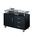 Desktop Lateral Mobile Filing Cabinet With Metal Handles